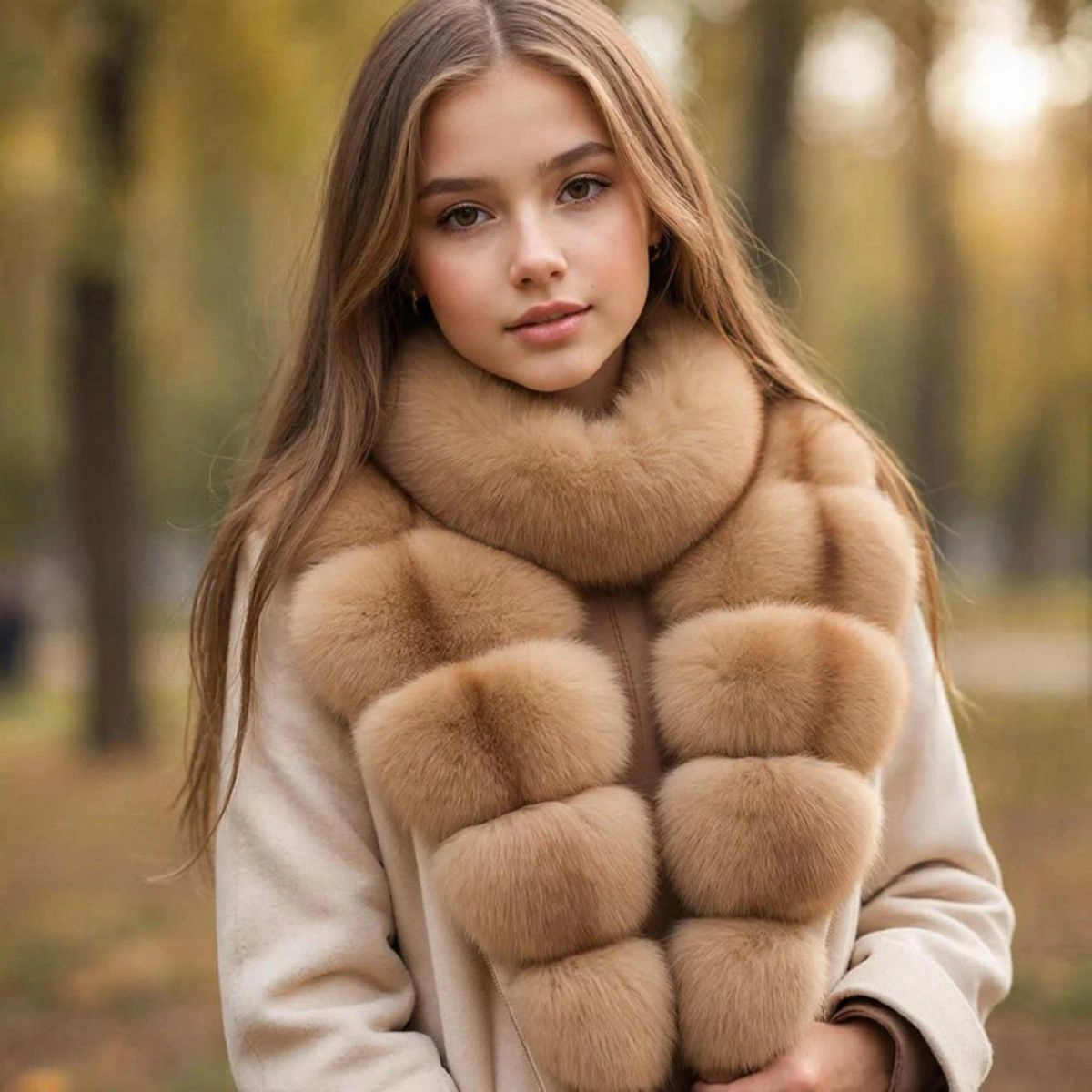 Женские манишки из искусственного меха: тепло, текстура, тренд